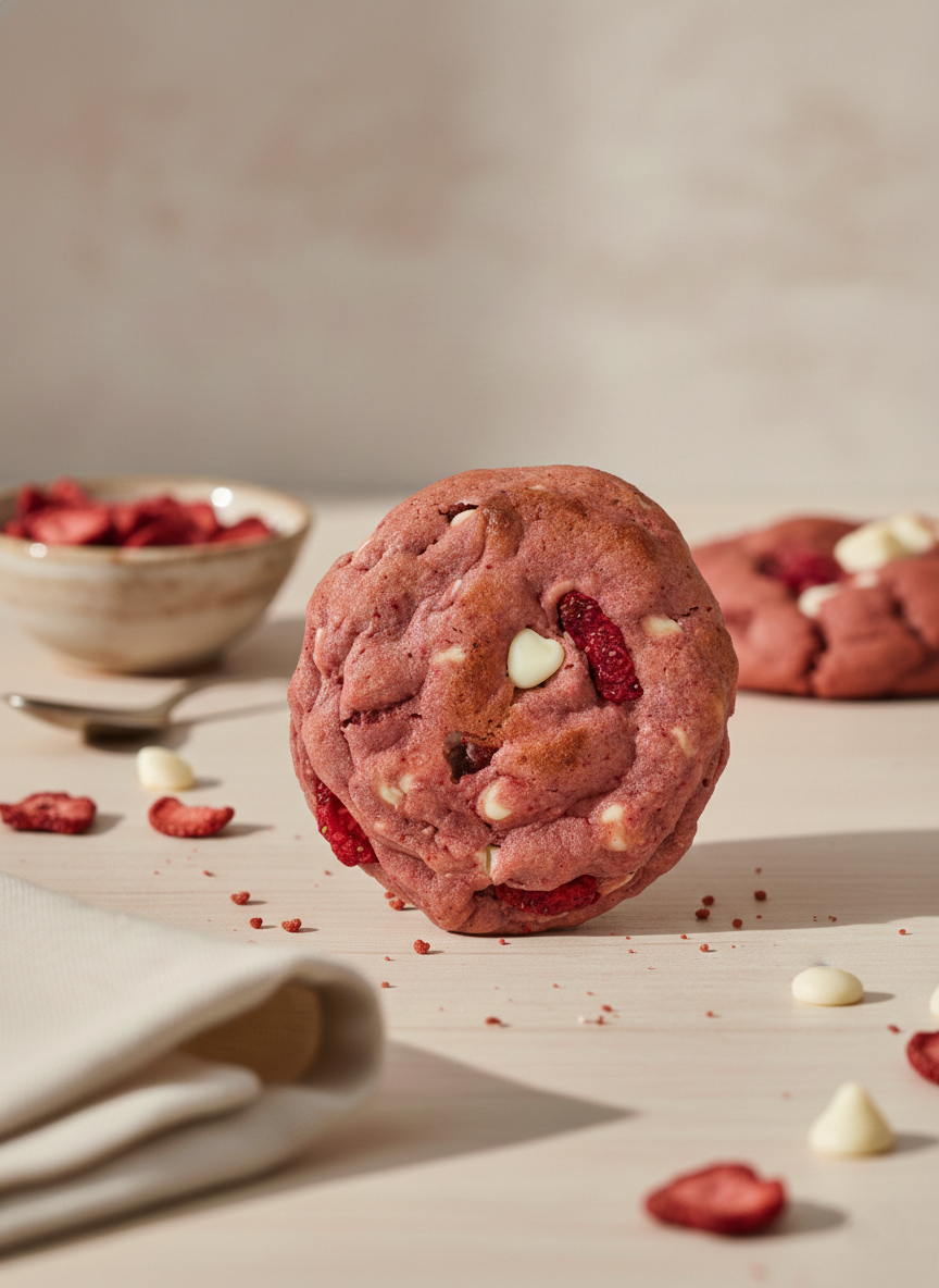 Strawberry Crème Cookies