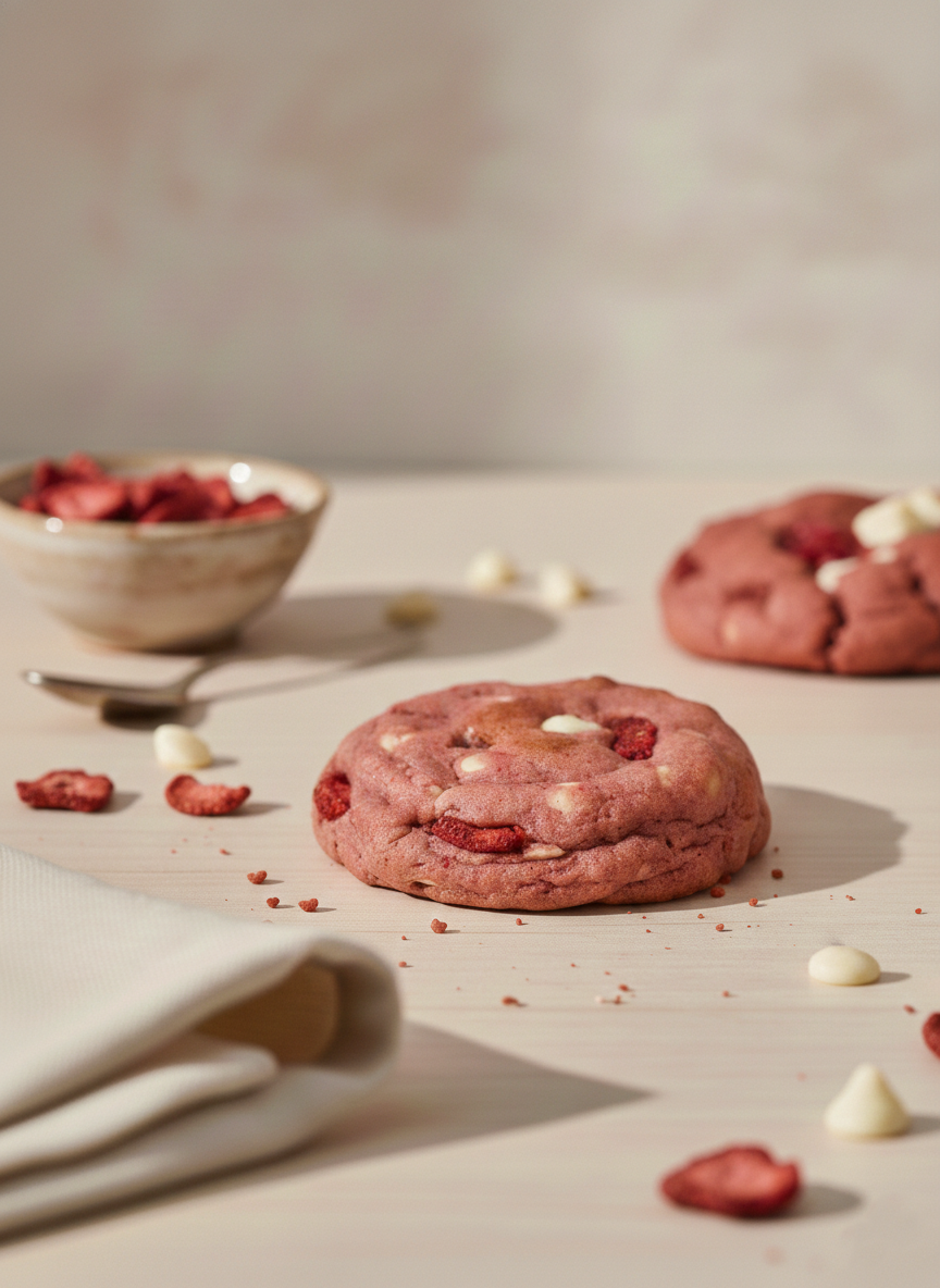 Strawberry Crème Cookies