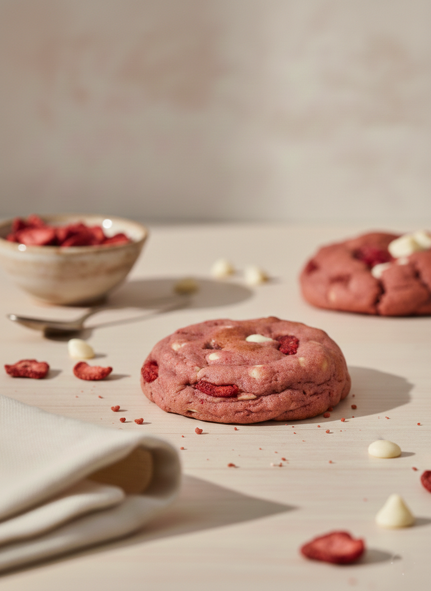Strawberry Crème Cookies